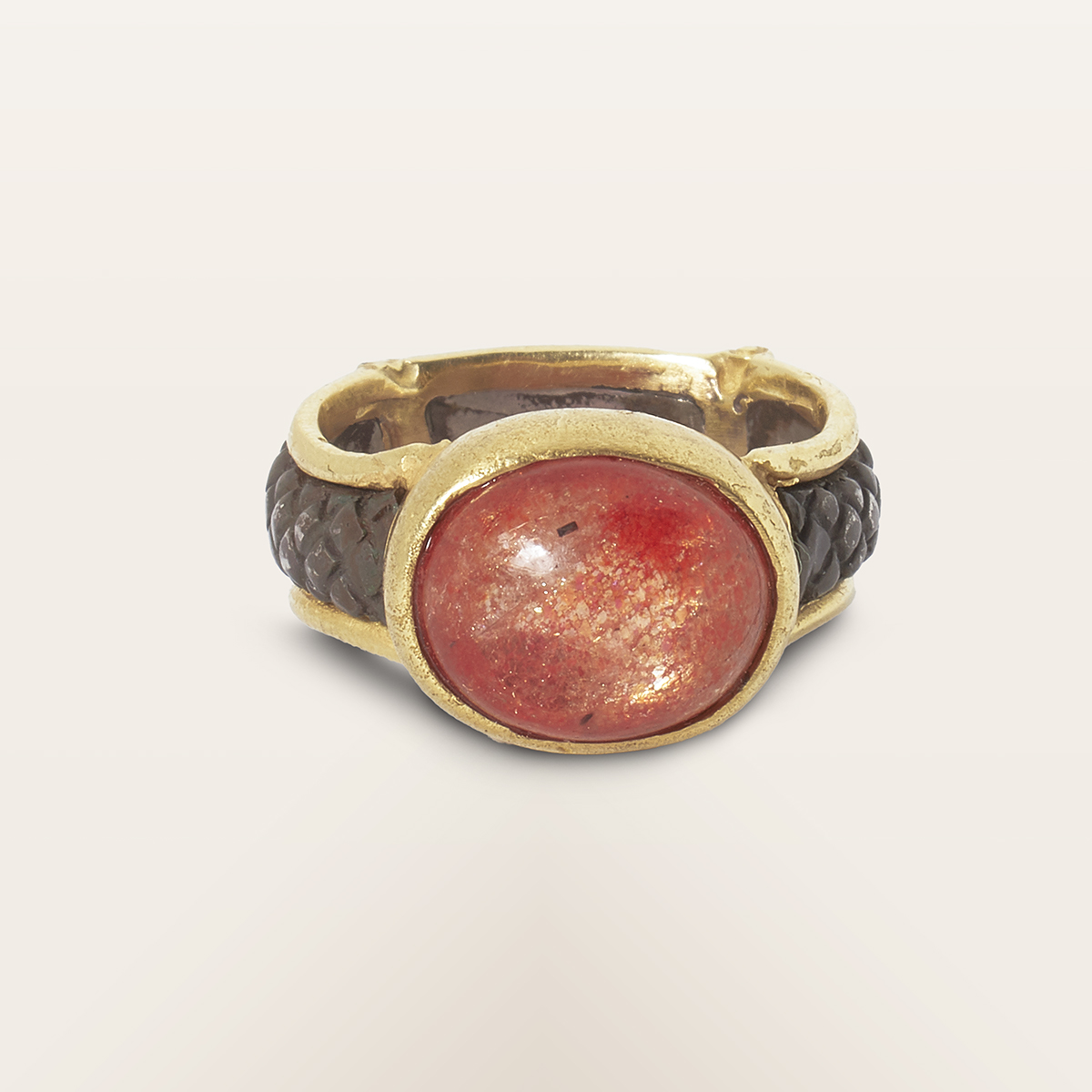 Anello con Oligoclasio - immagine 3