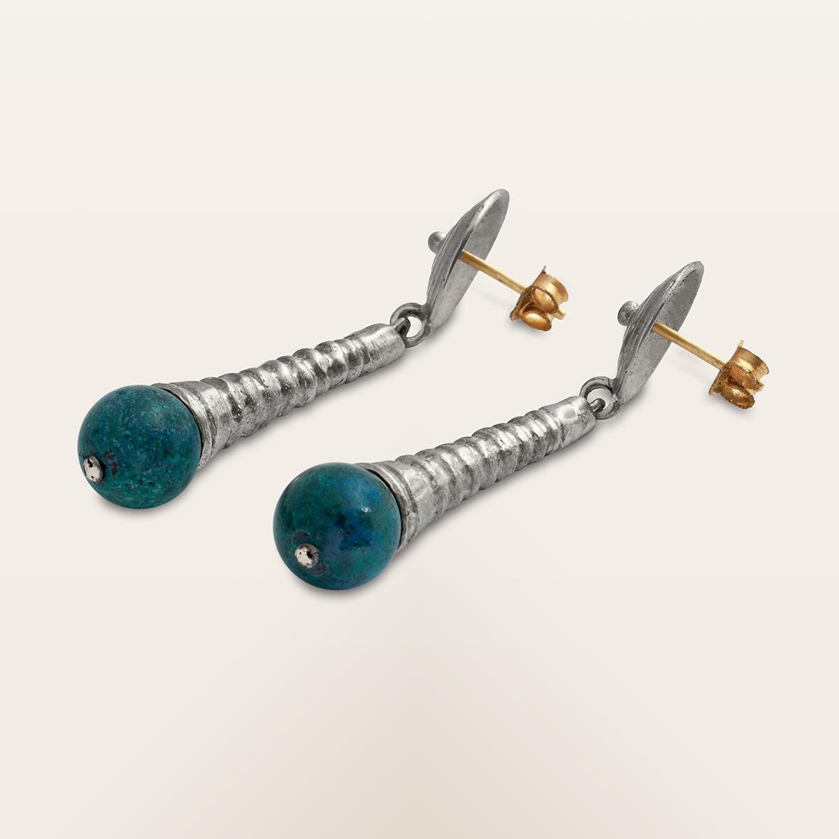 Chrysocolla Earrings - Image 2