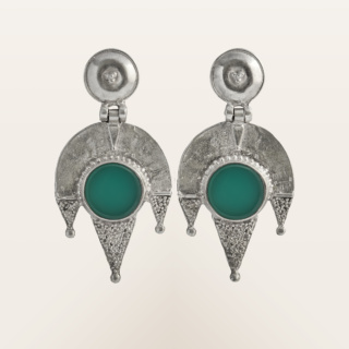 Green Agate Earrings