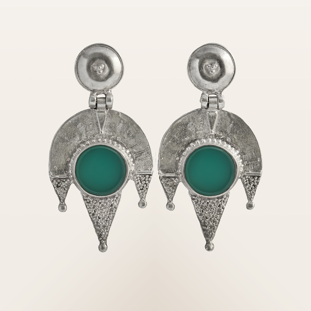Green Agate Earrings