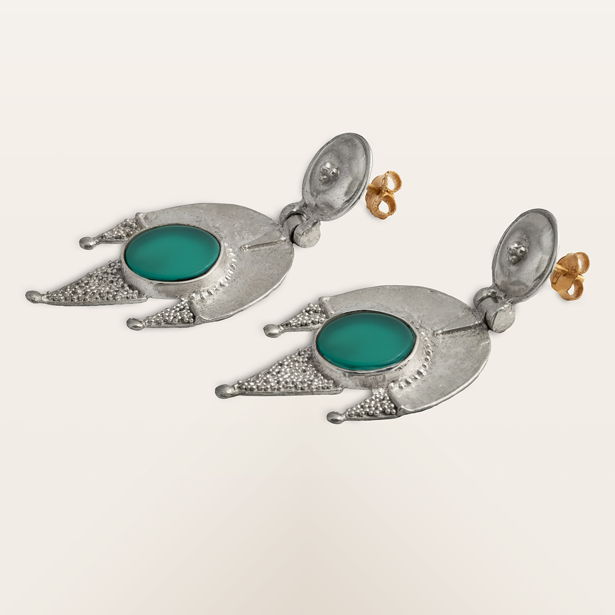 Green Agate Earrings - Image 2